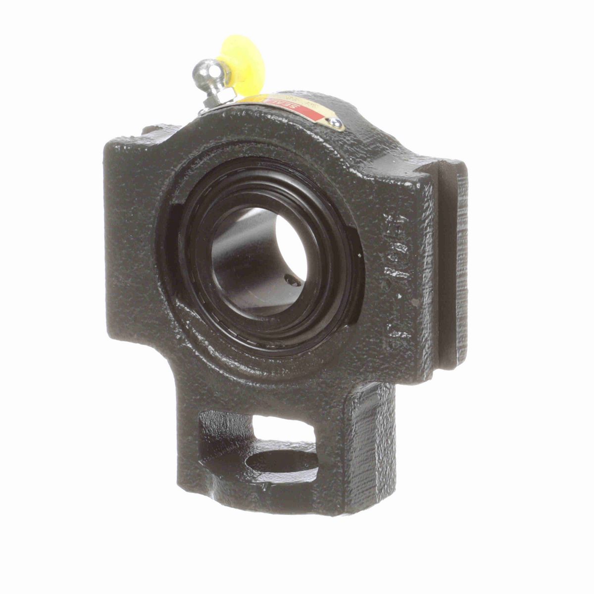 Sealmaster Mounted Cast Iron Wide Slot Take Up Ball Bearing - 52100 Bearing Steel, Black Oxided - Setscrew Lock - ST-19C