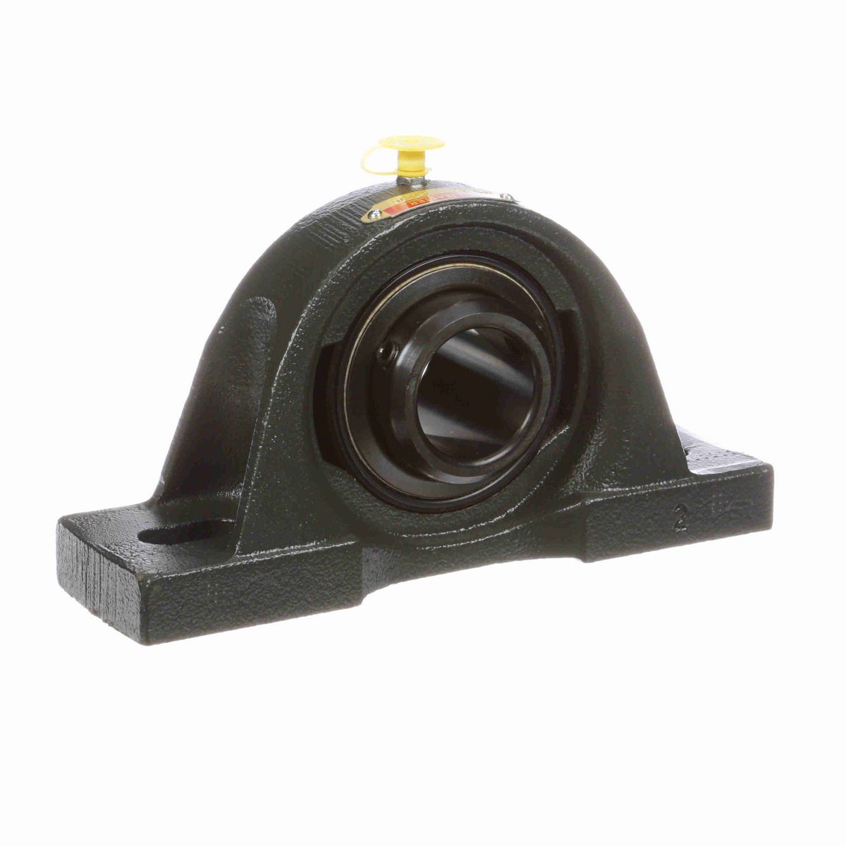 Sealmaster Mounted Cast Iron Two Bolt Pillow Block Ball Bearing - 52100 Bearing Steel, Black Oxided - Double Setscrew Lock - MPD-23