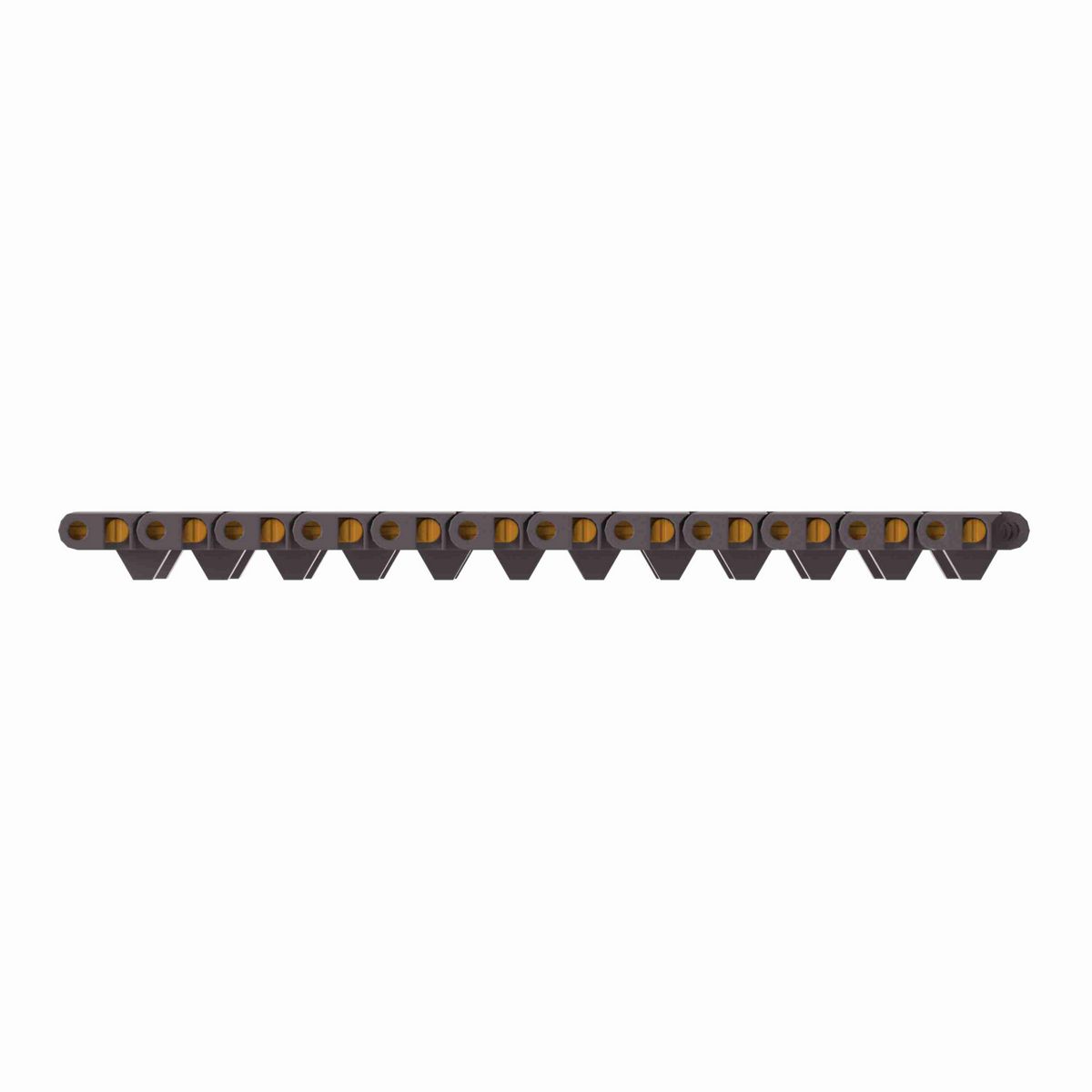 Rexnord 7705DTSR Straight Running DTS®, Material: Brown High Performance, Width: 4.5in, Pitch: 1in - 81421101