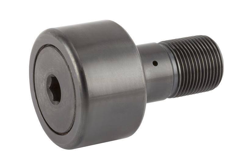 Игольчатый опорный ролик с цапфой RBC CH64LW, бочкообразный, повышенной грузоподъемности, с уплотнением, с шестигранным отверстием