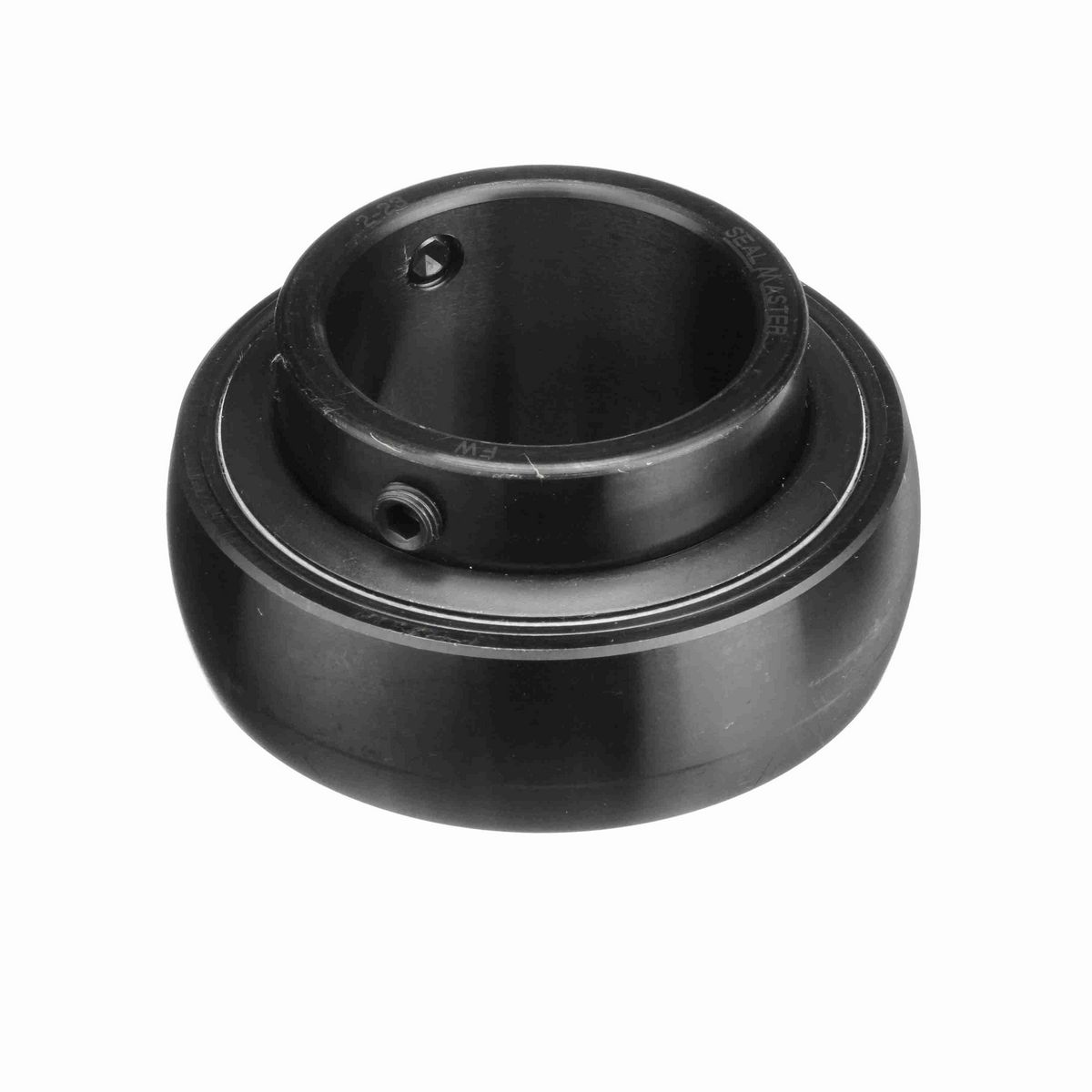 Sealmaster Mounted Insert Only Ball Bearing - 52100 Bearing Steel, Black Oxided - Setscrew Lock - 2-23