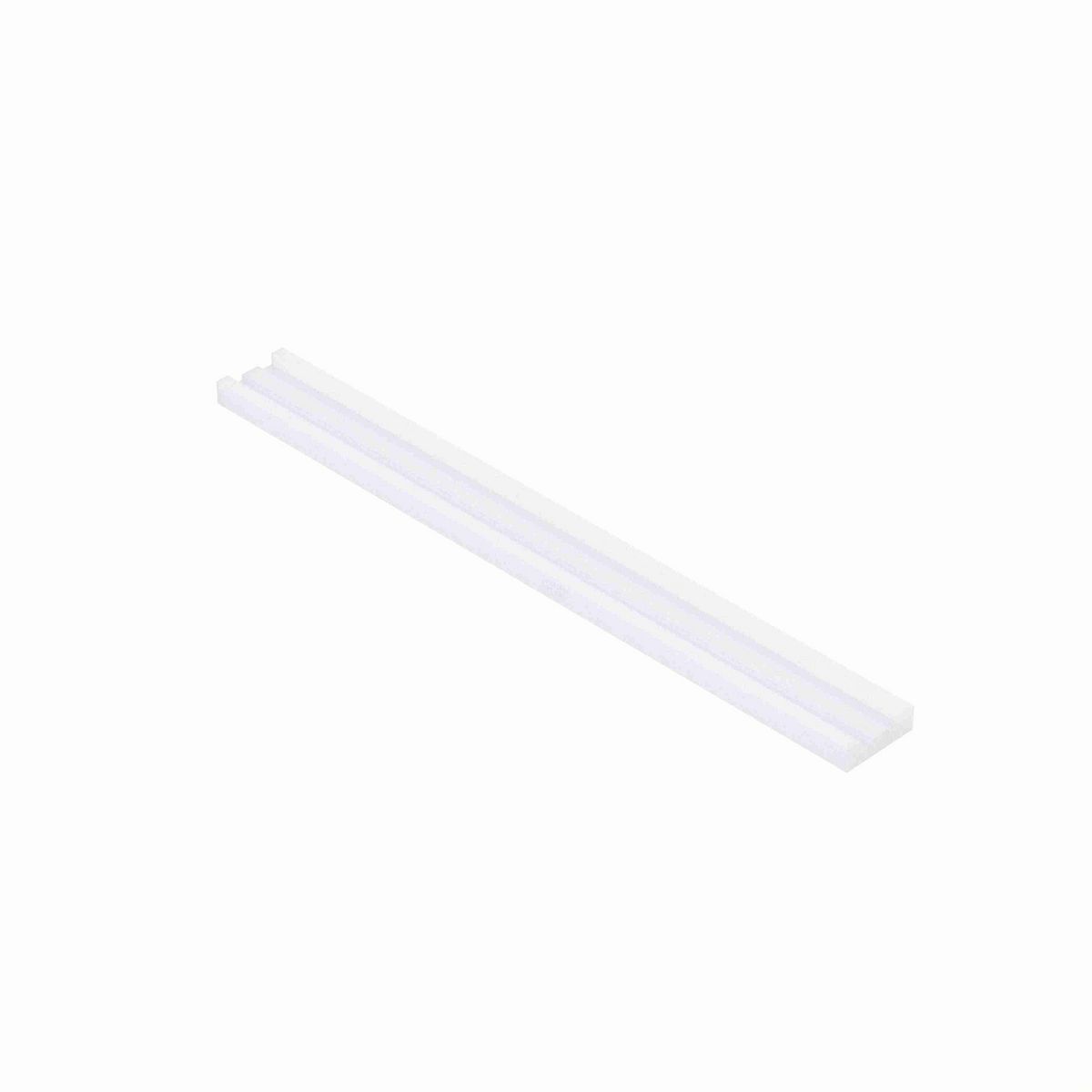 System Plast Chain Guide: 1.25"W X 0.33"H X 120"L White UHMW-PE - HG-2050-10