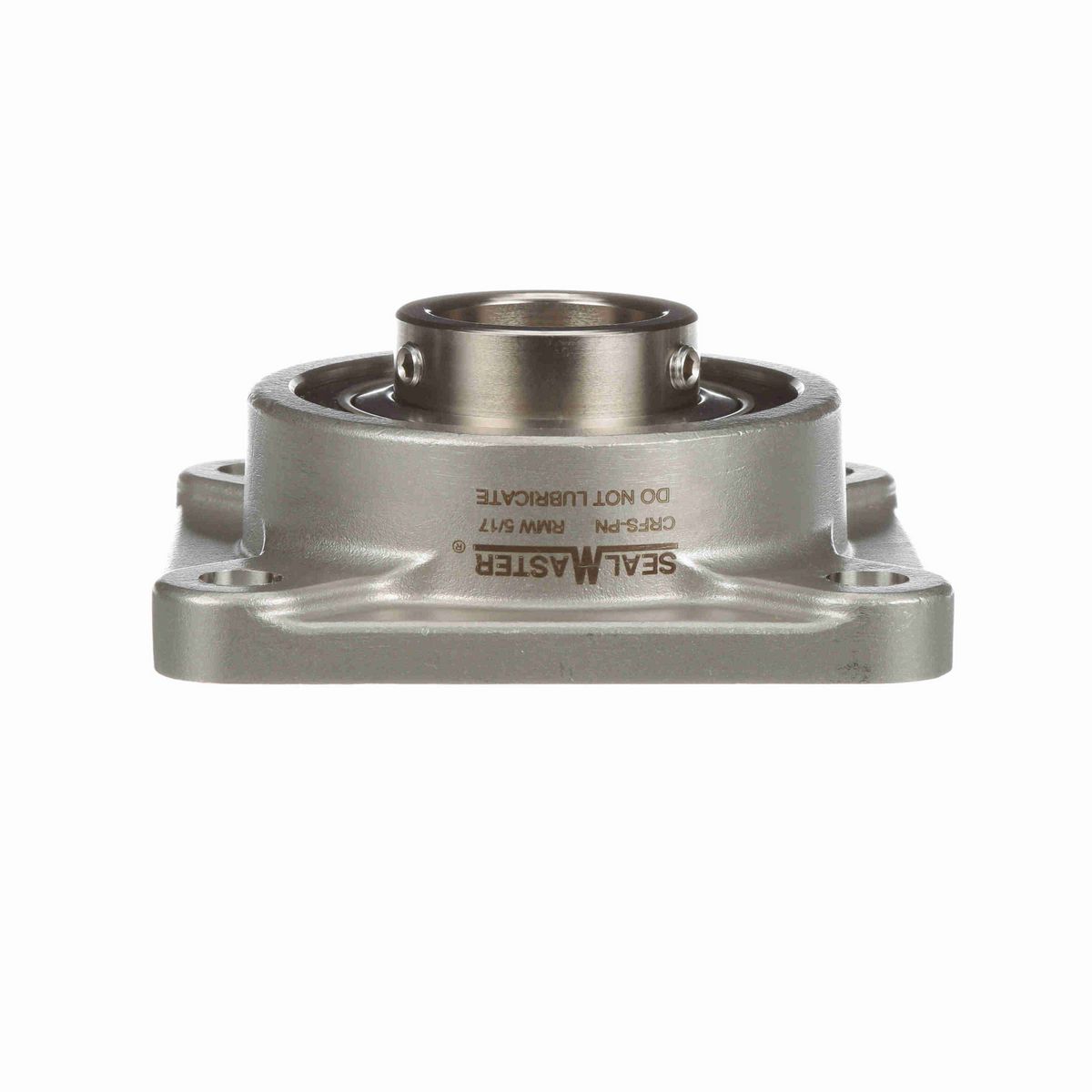Sealmaster Mounted Stainless Steel Four Bolt Flange Ball Bearing - 52100 Bearing Steel, Phosphorus Nickel Coated - Setscrew Lock - Corrosion Resistant - Reduced Maintenance - Lubed for Life - CRFS-PN210 RMW