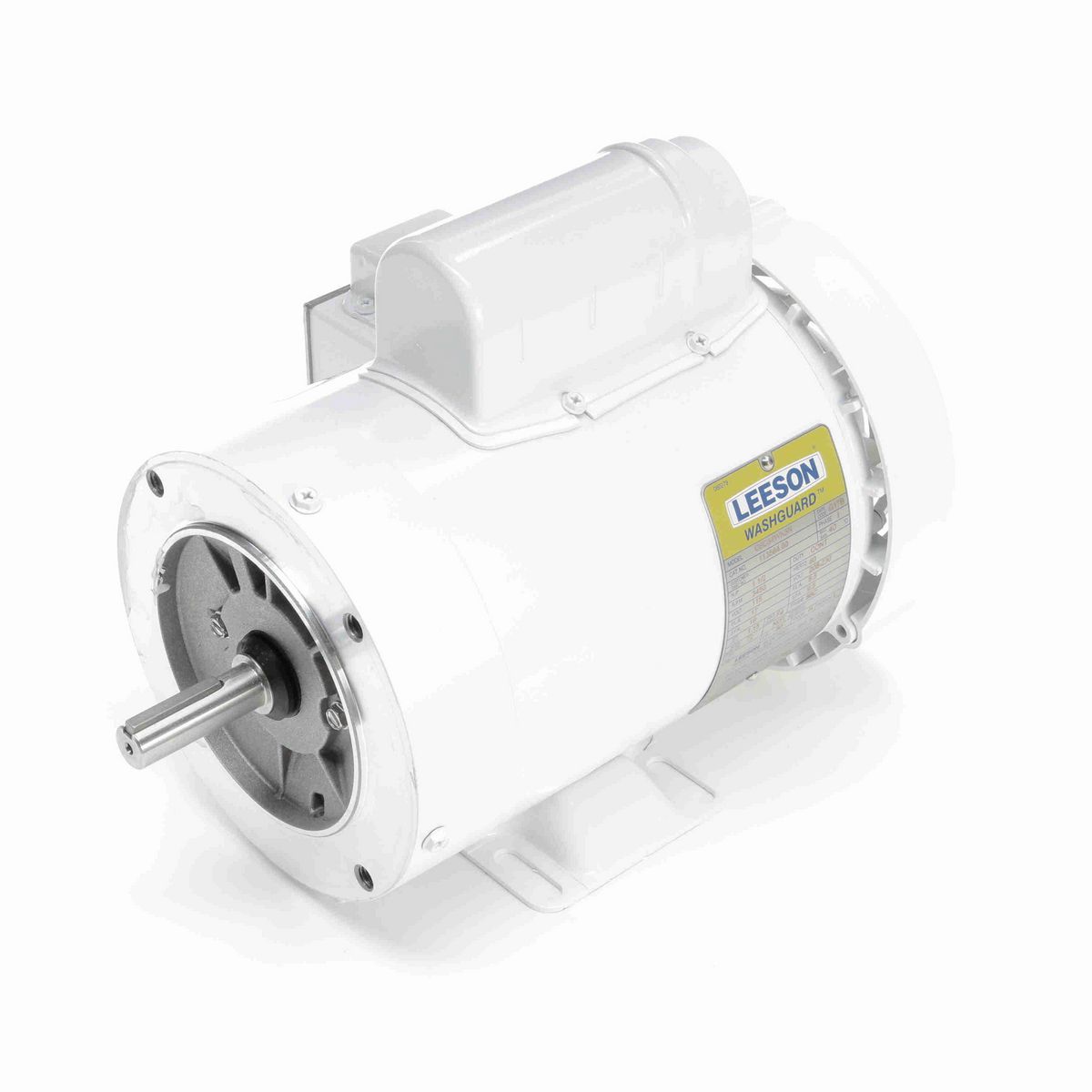 LEESON White Duck™ General Purpose Motor, 1.50 HP, 1 Ph, 60 Hz, 115/230 V, 3600 RPM, 56C Frame, TEFC - 113584.00