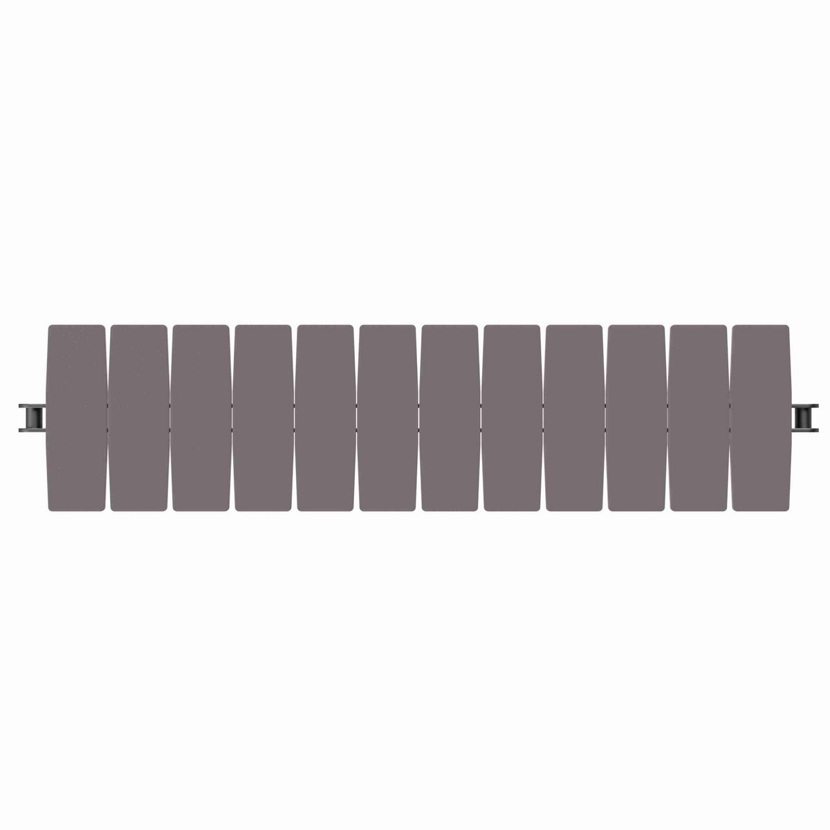 Rexnord 1873TAB Side-flexing Solid Top, Material: Brown High Performance, Width: 4.5in, Pitch: 1.5in - 81426342