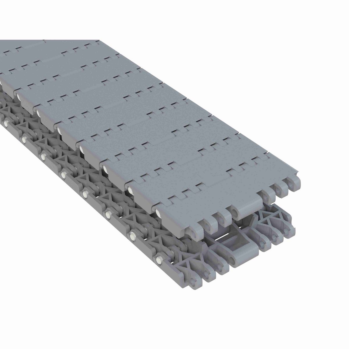 Rexnord 1001FT Straight Running Solid Top, Material: Silver Platinum Series™ X, Width: 84mm, Pitch: 1in - 876.38.71