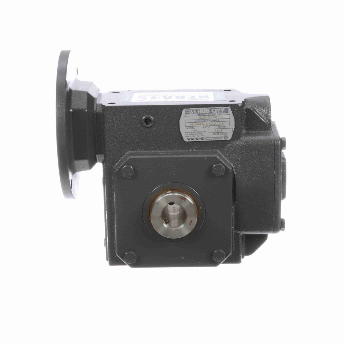 Hub City HERA Gear Reducer HERA Cast Iron Helical-Hypoid Reducer - HERA45ES 19.50 56C 1.000