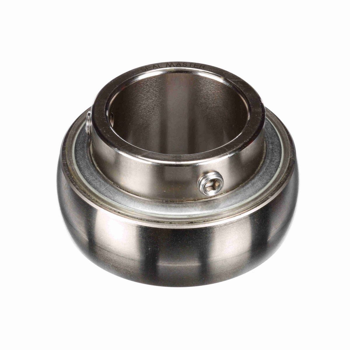 Sealmaster Mounted Insert Only Ball Bearing - 52100 Bearing Steel, Phosphorus Nickel Coated - Setscrew Lock - Corrosion Resistant - PN-205
