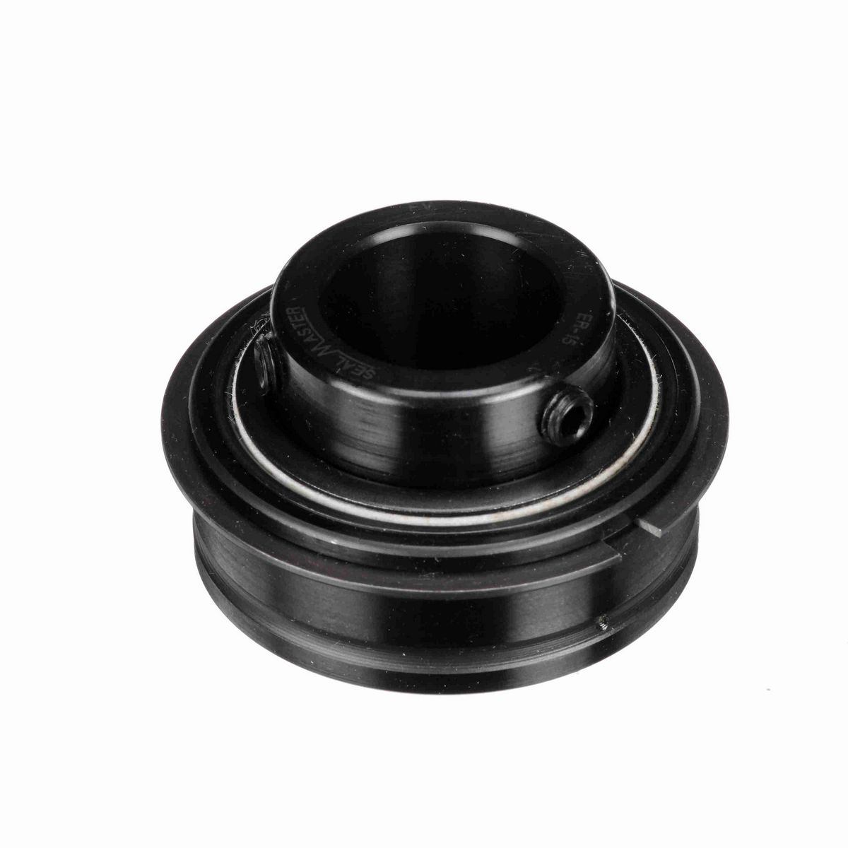 Sealmaster Mounted Insert Only Ball Bearing - 52100 Bearing Steel, Black Oxided - Setscrew Lock - ER-15