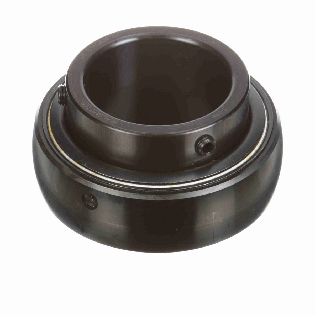 Sealmaster Mounted Insert Only Ball Bearing - 52100 Bearing Steel, Black Oxided - Setscrew Lock - 2-214