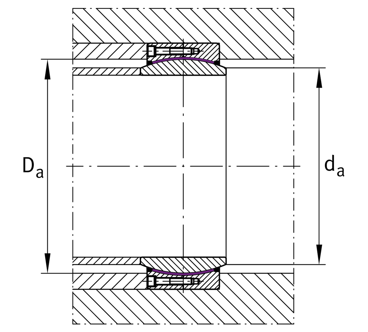 Сферический шарнирный подшипник INA GE400-DW-W11-XL