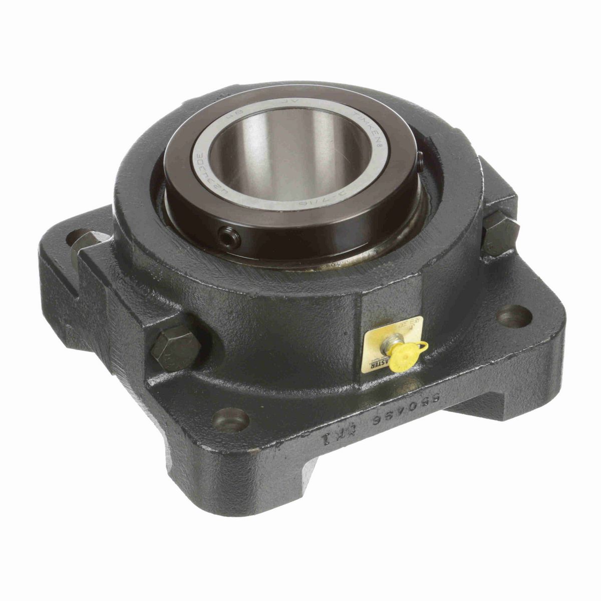 Sealmaster Mounted Cast Iron Four Bolt Flange Tapered Roller - 52100 Bearing Steel - Double Collar Mount Lock - RFB 307