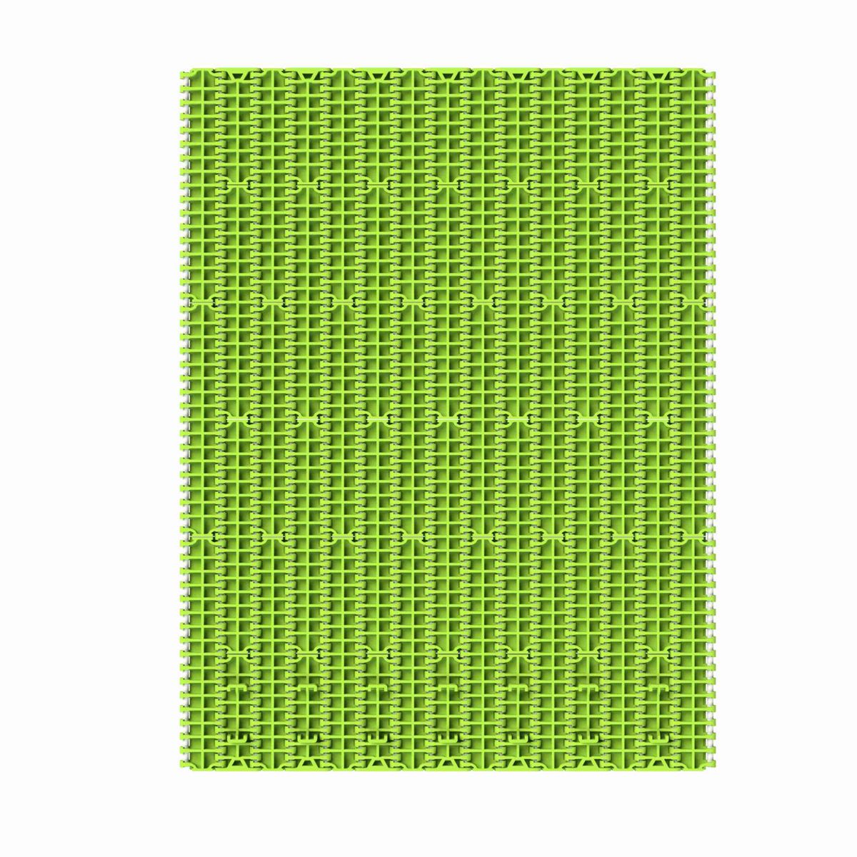 Rexnord 1000FT Straight Running Solid Top, Material: Bright Lime-Green Dry PET Low Friction, Width: 425mm, Pitch: 1in - 873.84.14