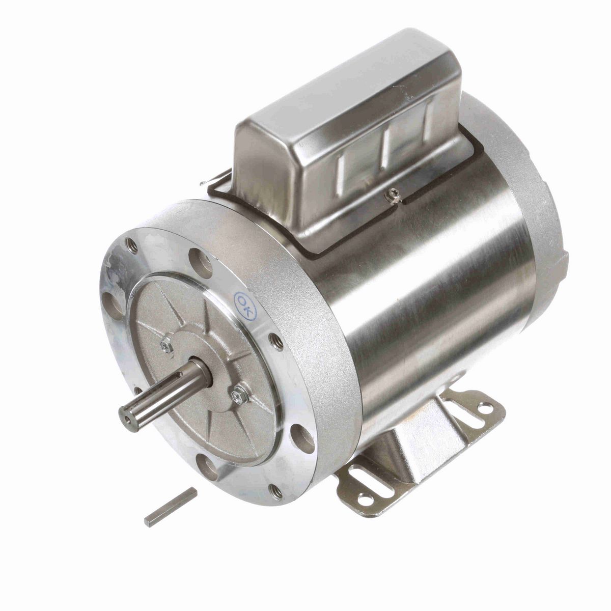 LEESON General Purpose Motor, 0.75 HP, 1 Ph, 60 Hz, 115/208-230 V, 1800 RPM, 56C Frame, TENV - 119216.00