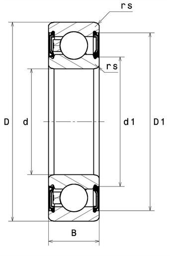 Однорядный шарикоподшипник NTN SC03B30LBLUXC3/1KQTMV2
