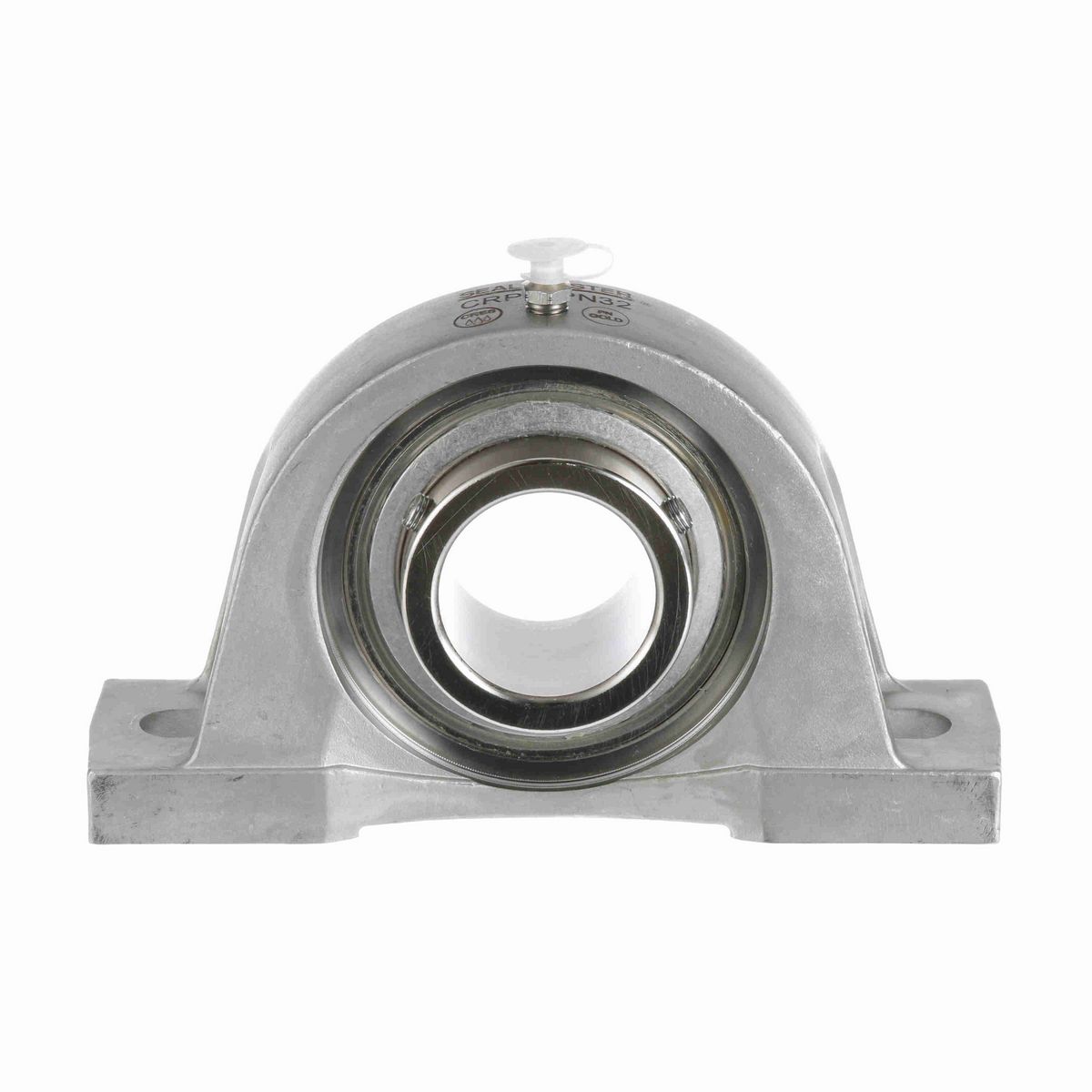 Sealmaster Mounted Stainless Steel Two Bolt Pillow Block Ball Bearing - 52100 Bearing Steel, Phosphorus Nickel Coated - Setscrew Lock - Corrosion Resistant - CRPS-PN32