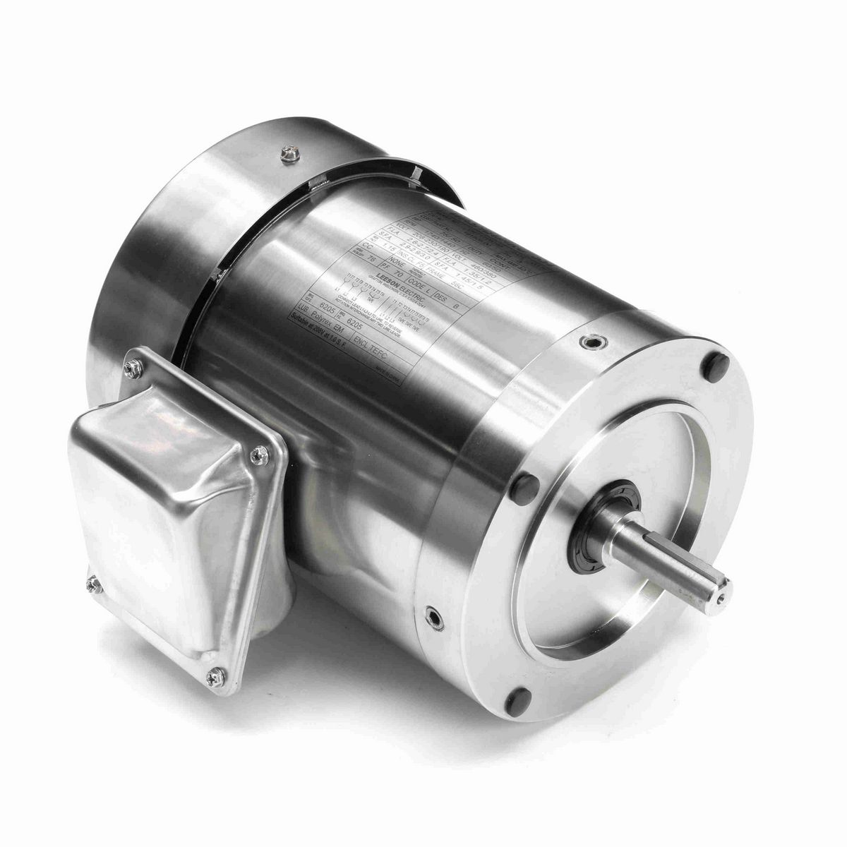 LEESON SST Duck™ General Purpose Motor, 0.75 HP, 3 Ph, 60 Hz, 208-230/460 V, 1800 RPM, 56C Frame, TEFC - 191508.00