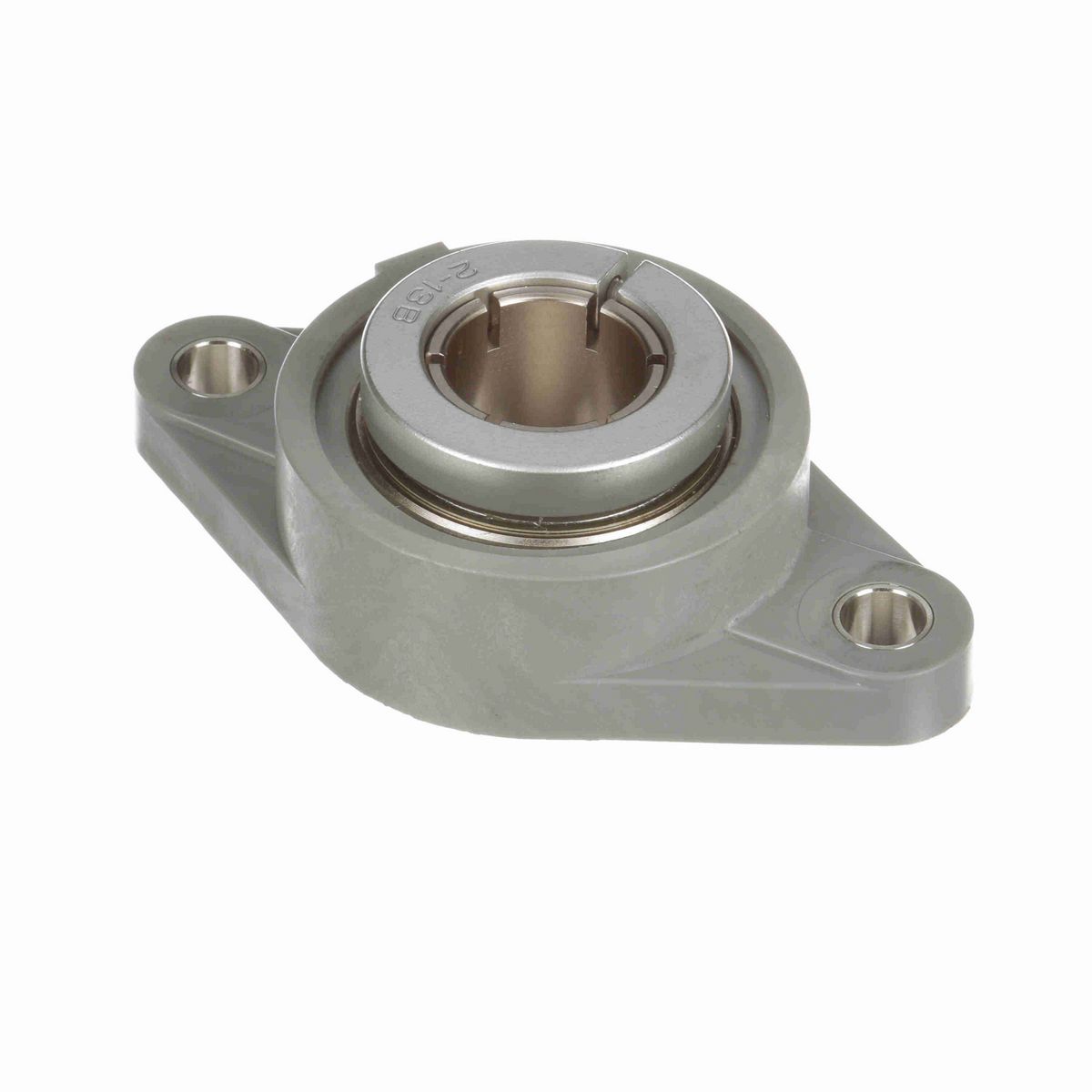 Sealmaster Mounted Composite Two Bolt Flange Ball Bearing - 52100 Bearing Steel, Phosphorus Nickel Coated - Concentric Lock - Corrosion Resistant - Reduced Maintenance - Lubed for Life - CRFTC-PN19T RMW