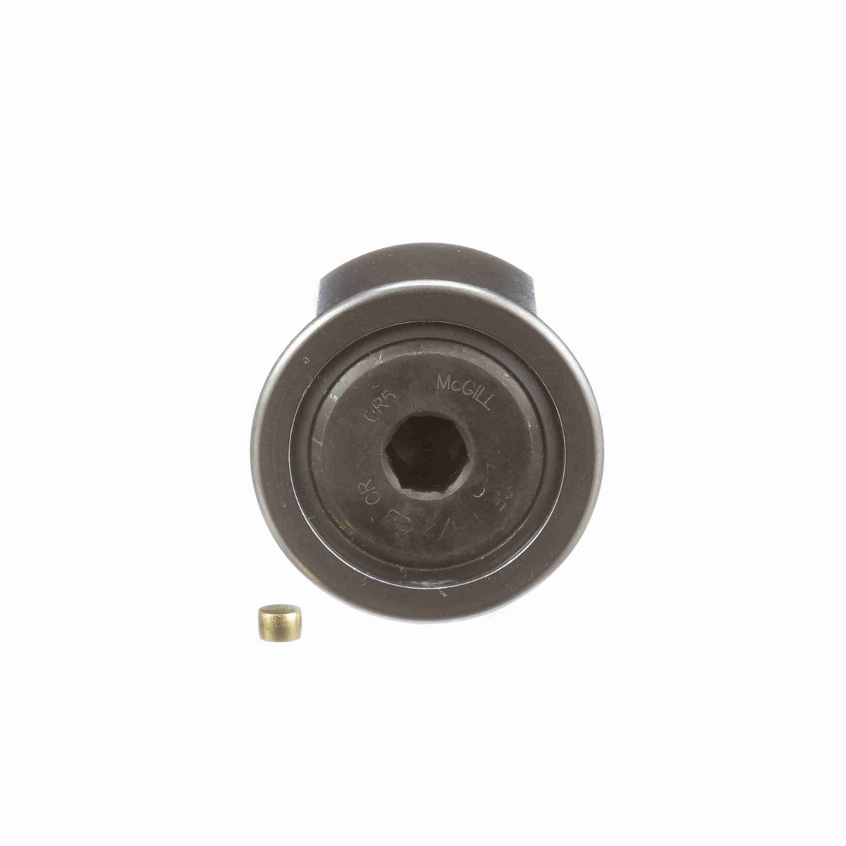 Опорный ролик с цапфой McGill CAMROL CF 1 1/2 SB CR, цилиндрический, из высокоуглеродистой нержавеющей стали, с уплотнением, с шестигранным отверстием