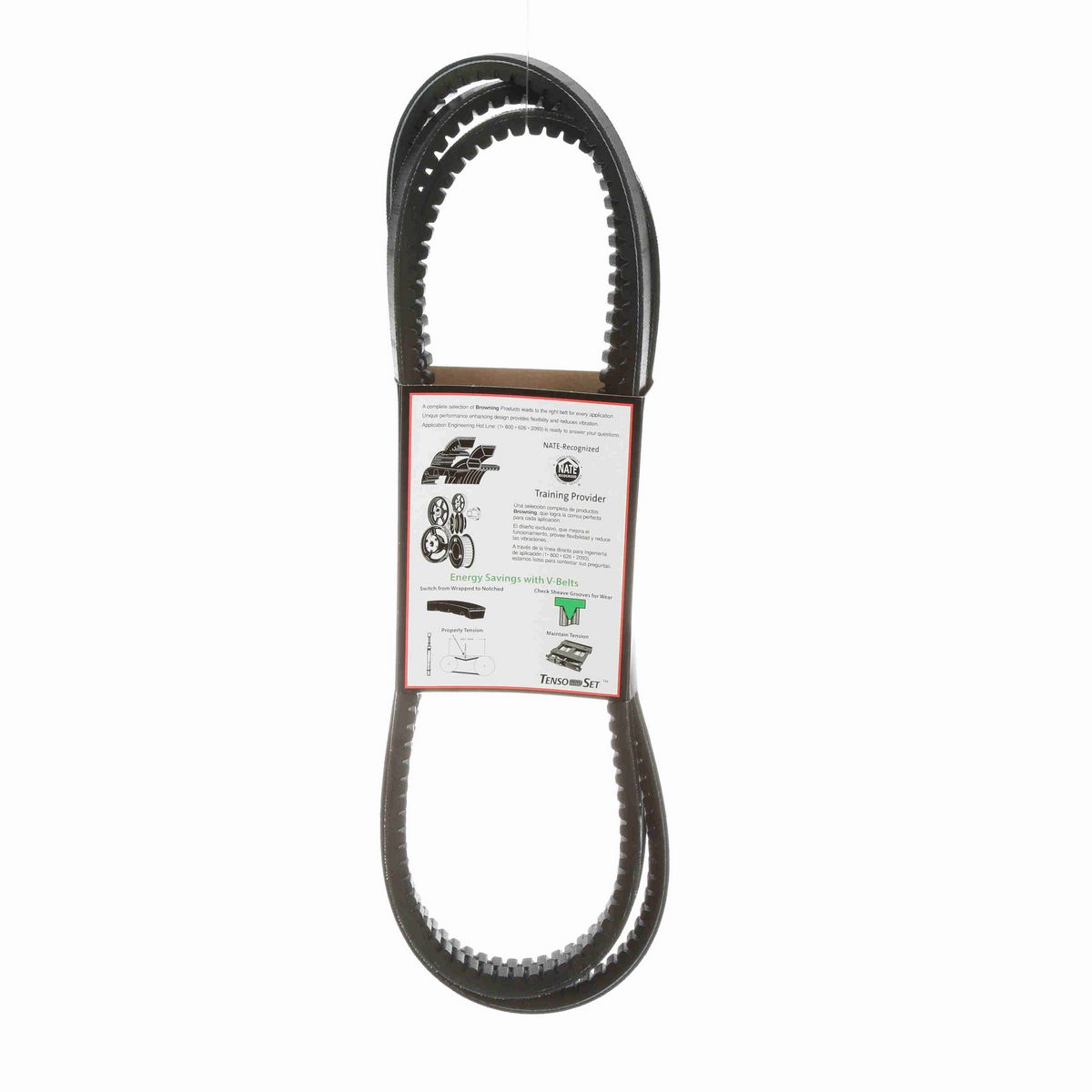 Browning EPDM Notched Belt 98% Efficient - BX123