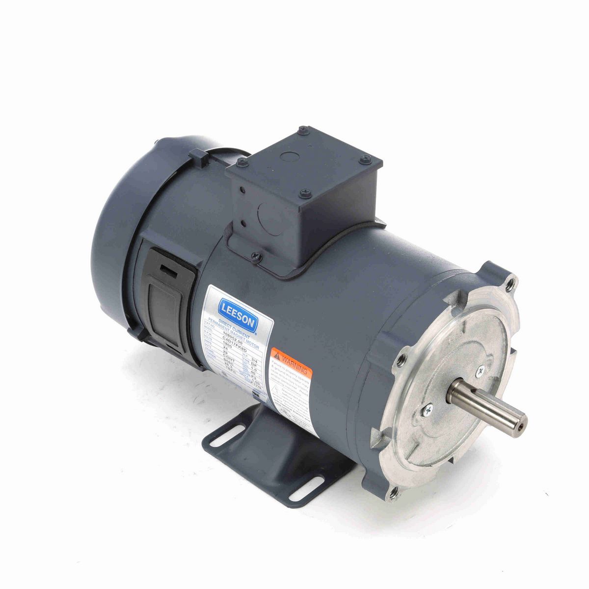LEESON Low Voltage Motor, 0.75 HP, 24 V, 1800 RPM, S56C Frame, TEFC - 108052.00