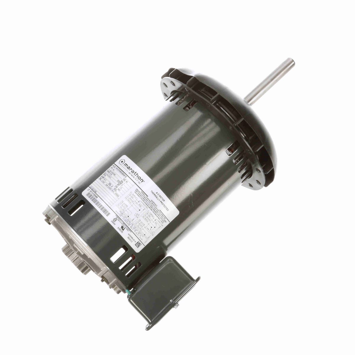 LEESON Condenser Fan Motor, 0.75 HP, 1 Ph, 60 Hz, 200-230/460 V, 1200 RPM, 48Z Frame, OPEN - P194