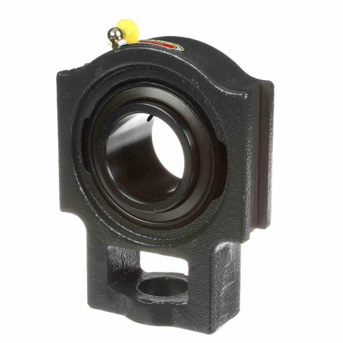 Sealmaster Mounted Cast Iron Wide Slot Take Up Ball Bearing - 52100 Bearing Steel, Black Oxided - Setscrew Lock - ST-212