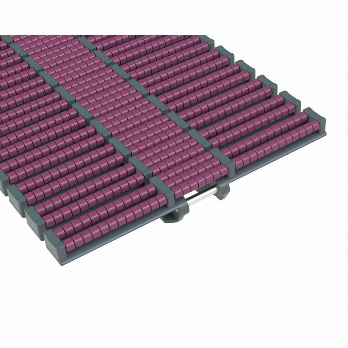 Rexnord HDF LBP Side-flexing Low Backline Pressure, Material: Internally Lubricated Polyacetal (Grey), Width: 12in, Pitch: 1.5in - 752.89.20