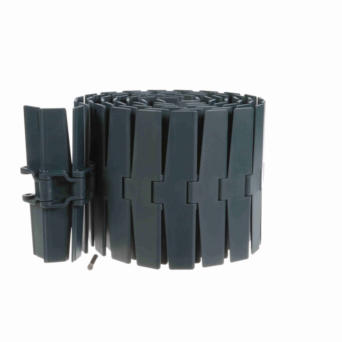 System Plast 880M Side-flexing Solid Top, Material: NG evo (Gray Blue), Width: 7.5in, Pitch: 1.5in - NGE880M-K750