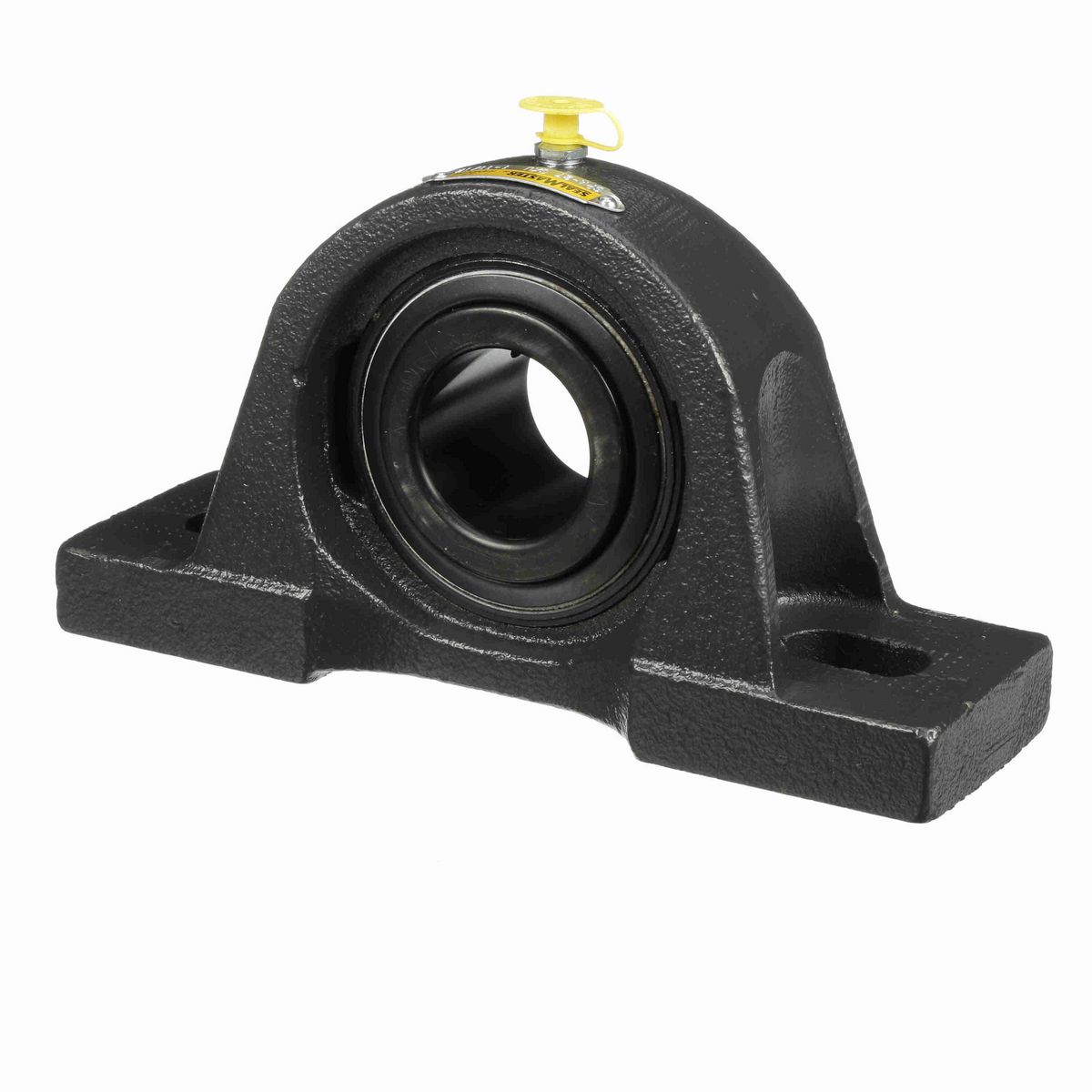 Sealmaster Mounted Cast Iron Two Bolt Pillow Block Ball Bearing - 52100 Bearing Steel, Black Oxided - Setscrew Lock - Air Handling Housing Fit, Noise Tested - SPM-27 CXU