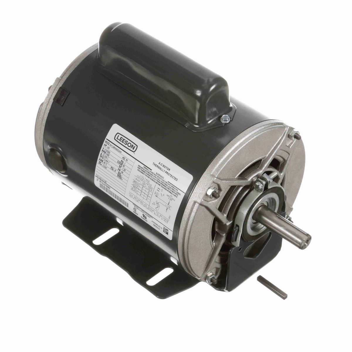 LEESON General Purpose Motor, 0.75 HP, 1 Ph, 50 Hz, 110/220 V, 1500 RPM, 56 Frame, DP - C1187