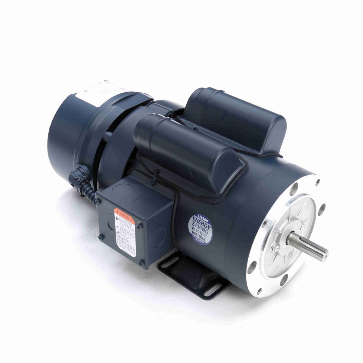 LEESON Brake Motor, 1 HP, 1 Ph, 60 Hz, 115/230 V, 1800 RPM, 56C Frame, TEFC - 111951.00
