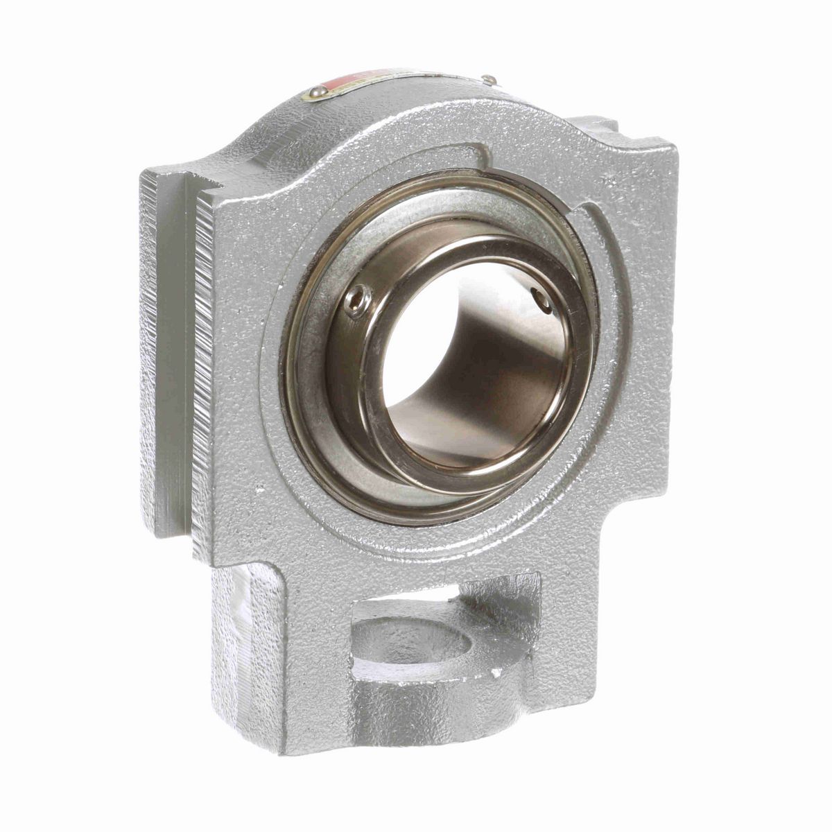 Sealmaster Mounted Flouropolymer Coated Cast Iron Wide Slot Take Up Ball Bearing - 52100 Bearing Steel, Phosphorus Nickel Coated - Setscrew Lock - Corrosion Resistant - Reduced Maintenance - Lubed for Life - CRSTF-PN209 RMW
