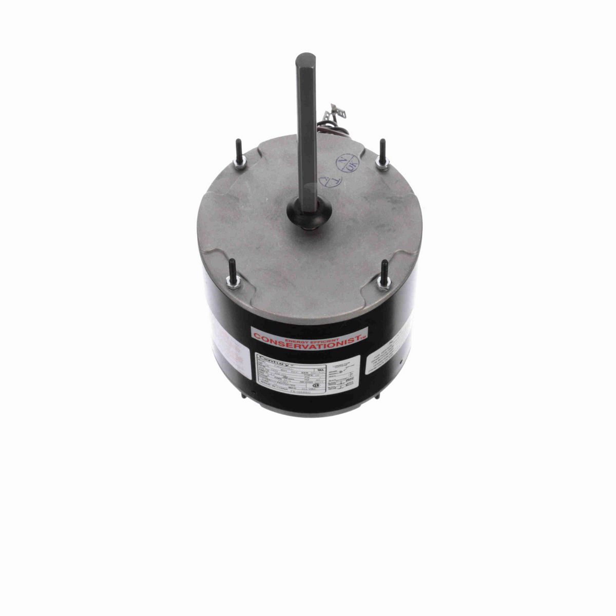 Century Condenser Fan Motor, 1/2 HP, 1 Ph, 60 Hz, 208-230 V, 1075 RPM, 1 Speed, 48 Frame, TEAO - FE1056SC