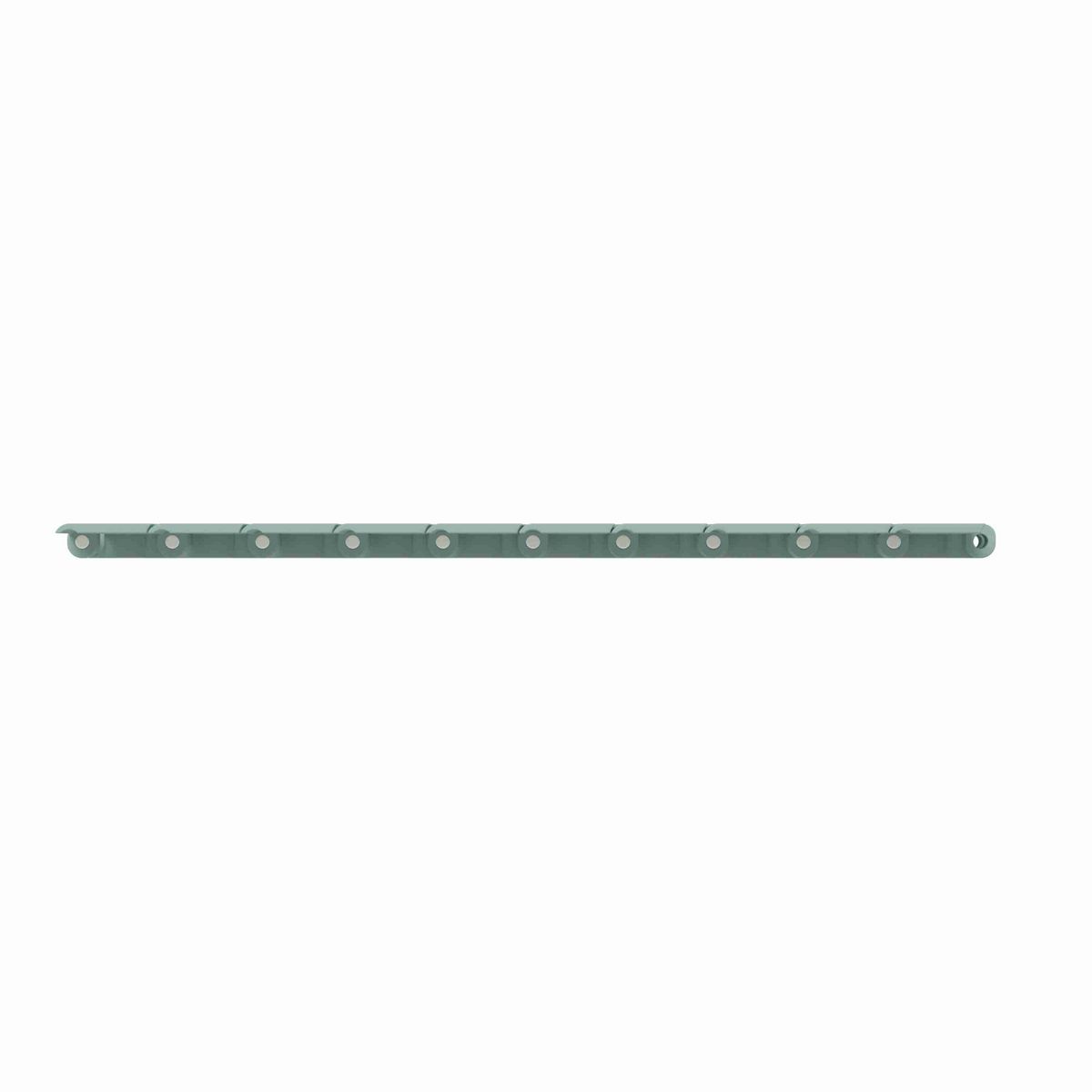 Rexnord 820 Straight Running Solid Top, Material: Heat Stabilized (Green), Width: 4.5in, Pitch: 1.5in - 81426852