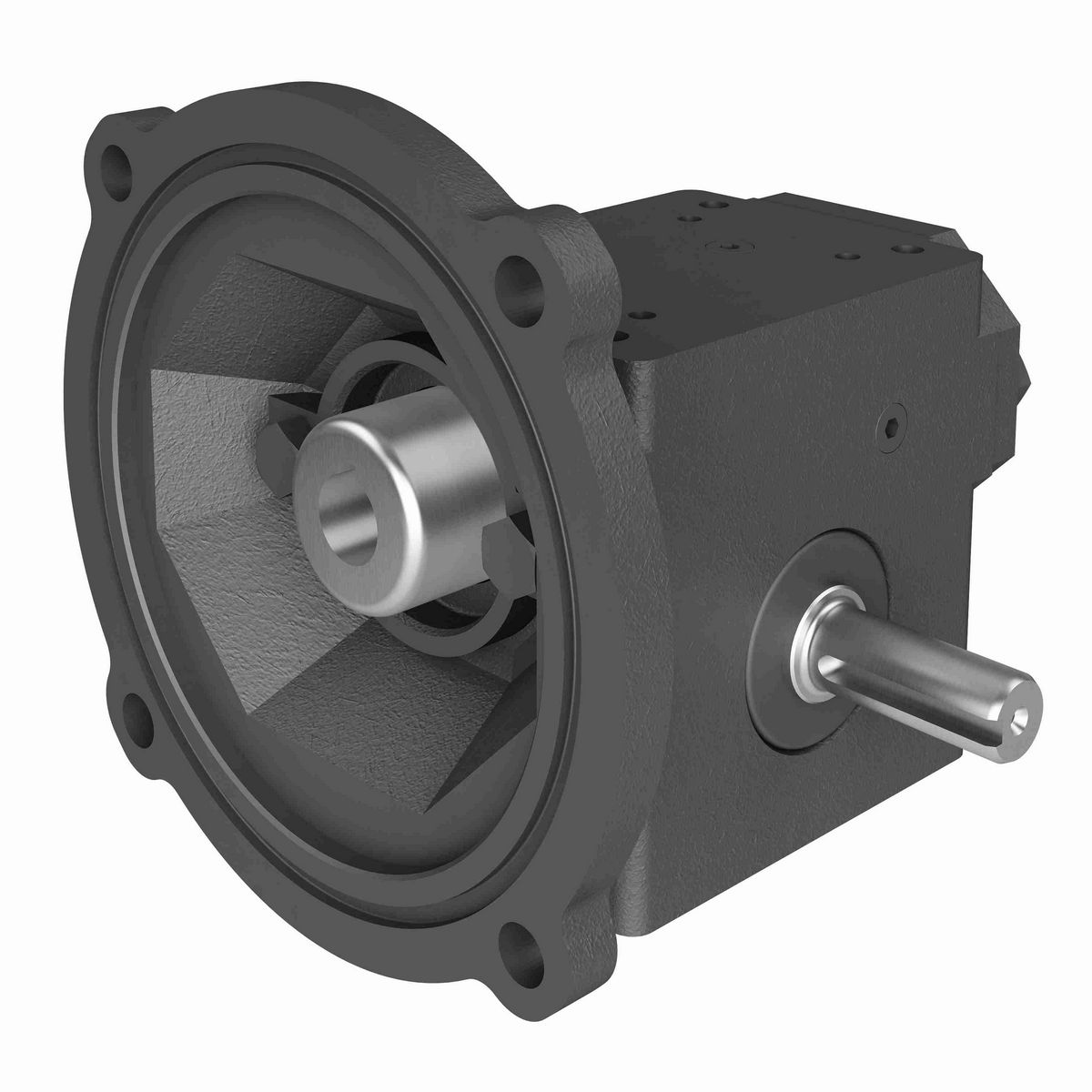 Hub City PowerCubeX Worm Gear Reducer Cast Iron Single-Reduction Worm Reducer - 134 25/1 C WR 56C