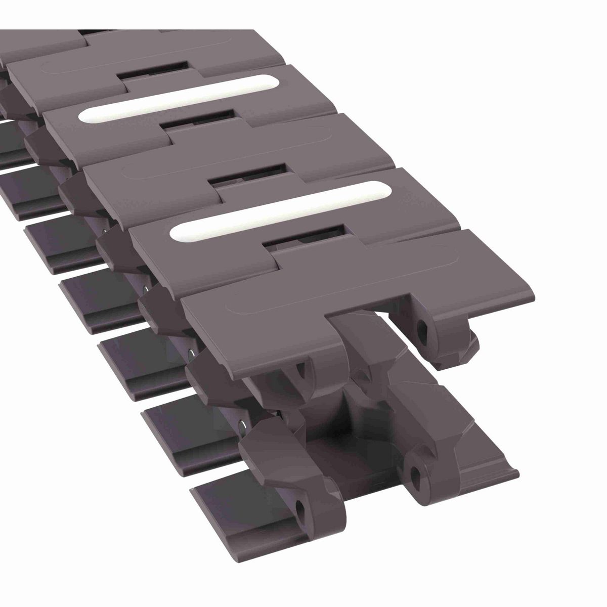 Rexnord 880TAB RubberTop® Side-flexing RubberTop®, Material: Brown High Performance, Width: 3.25in, Pitch: 1.5in - 81415981