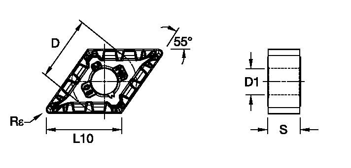 Kenloc Inserts Kennametal DNMG-MR [5402986]