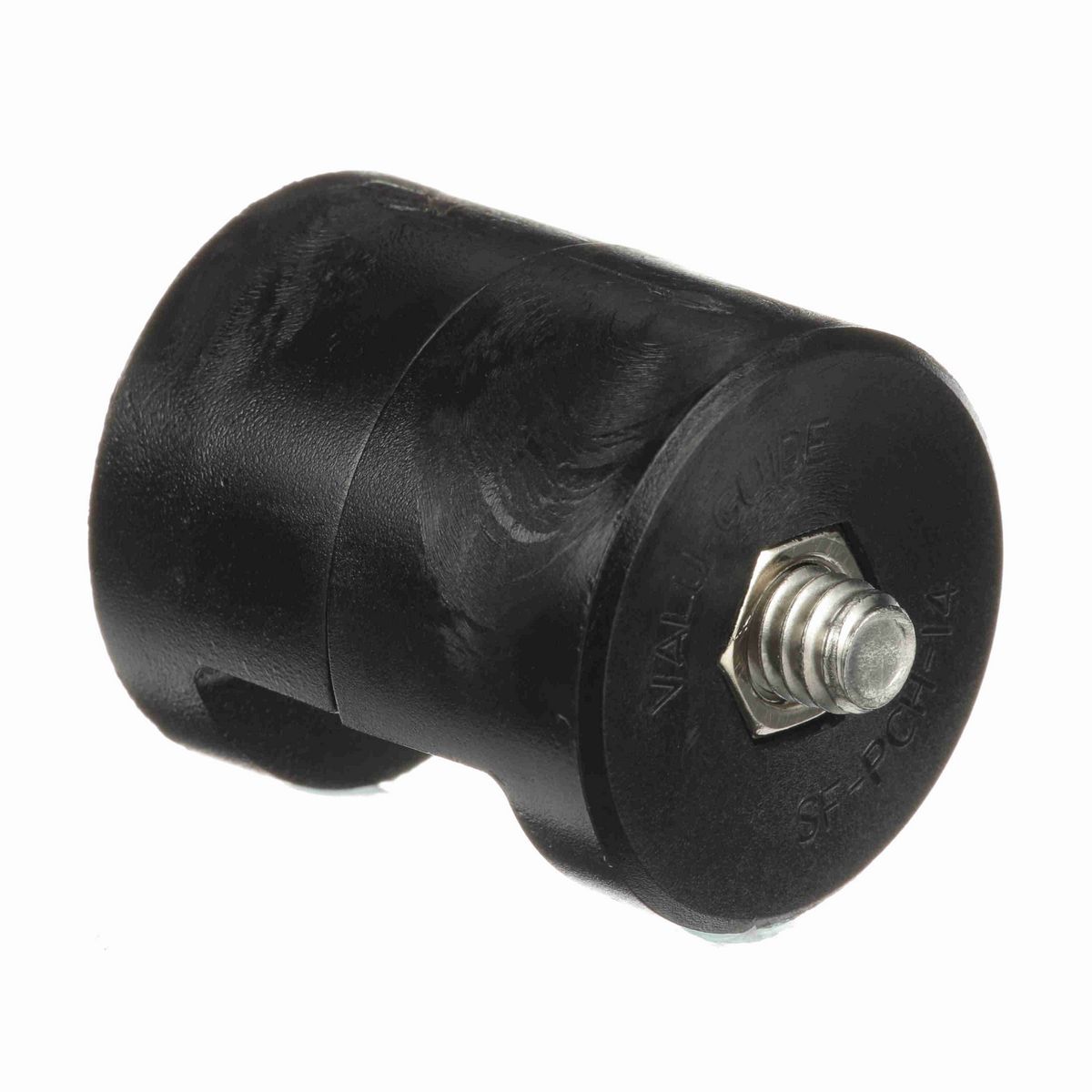 System Plast Panel Clamp, Acetal, 1/4", Heavy Duty, Black - SF-PCH-14