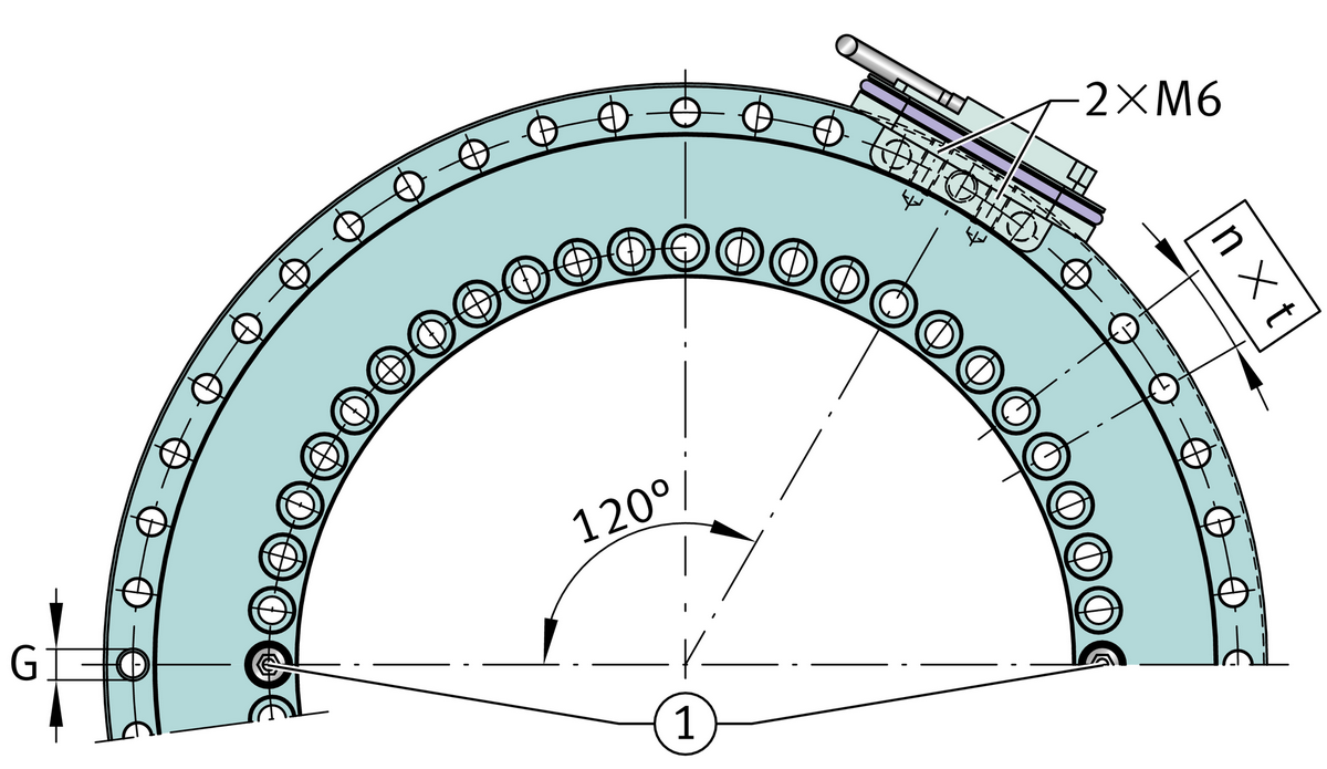 Упорно-радиальный роликоподшипник INA YRTCMA260-XL