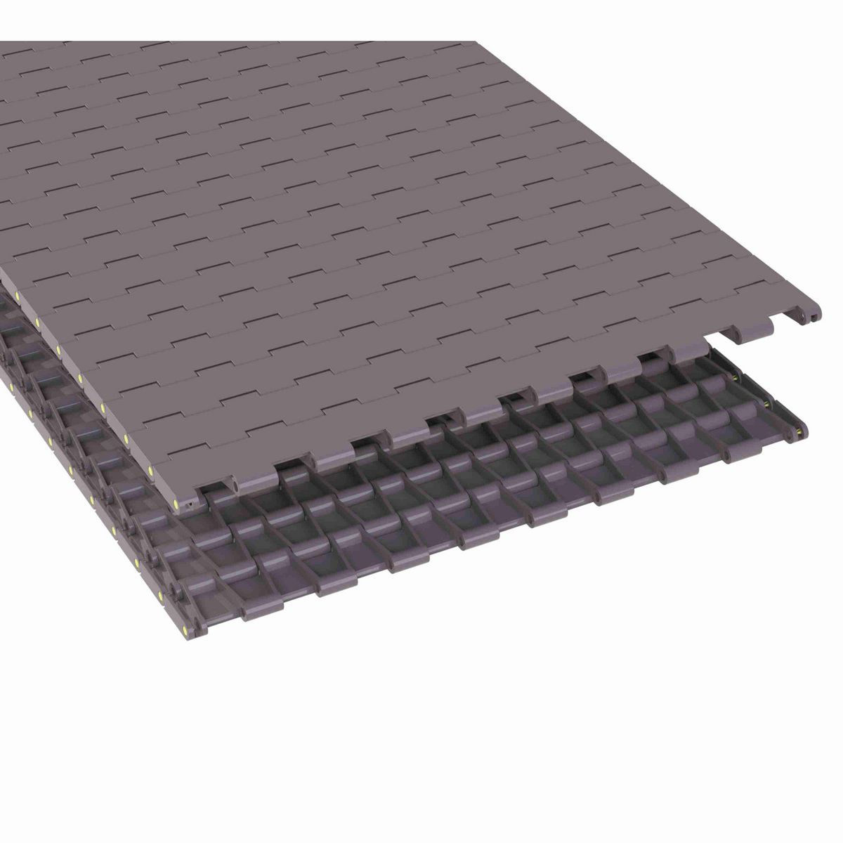 Rexnord 5705 Straight Running Solid Top, Material: Brown High Performance, Width: 12in, Pitch: 1.5in - HP5705-12