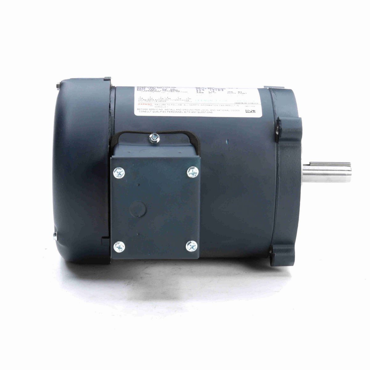 LEESON General Purpose Motor, 0.33 HP, 3 Ph, 60 Hz, 230/460 V, 1800 RPM, S56C Frame, TEFC - 101769.00