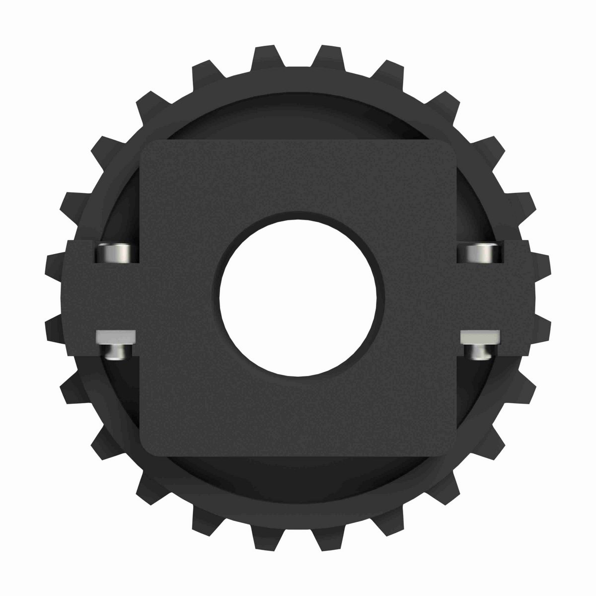 Rexnord 1500 Series Split Molded Nylon Sprocket with 24 Teeth and 1-1/2in Round Idler Bore - 614-143-19