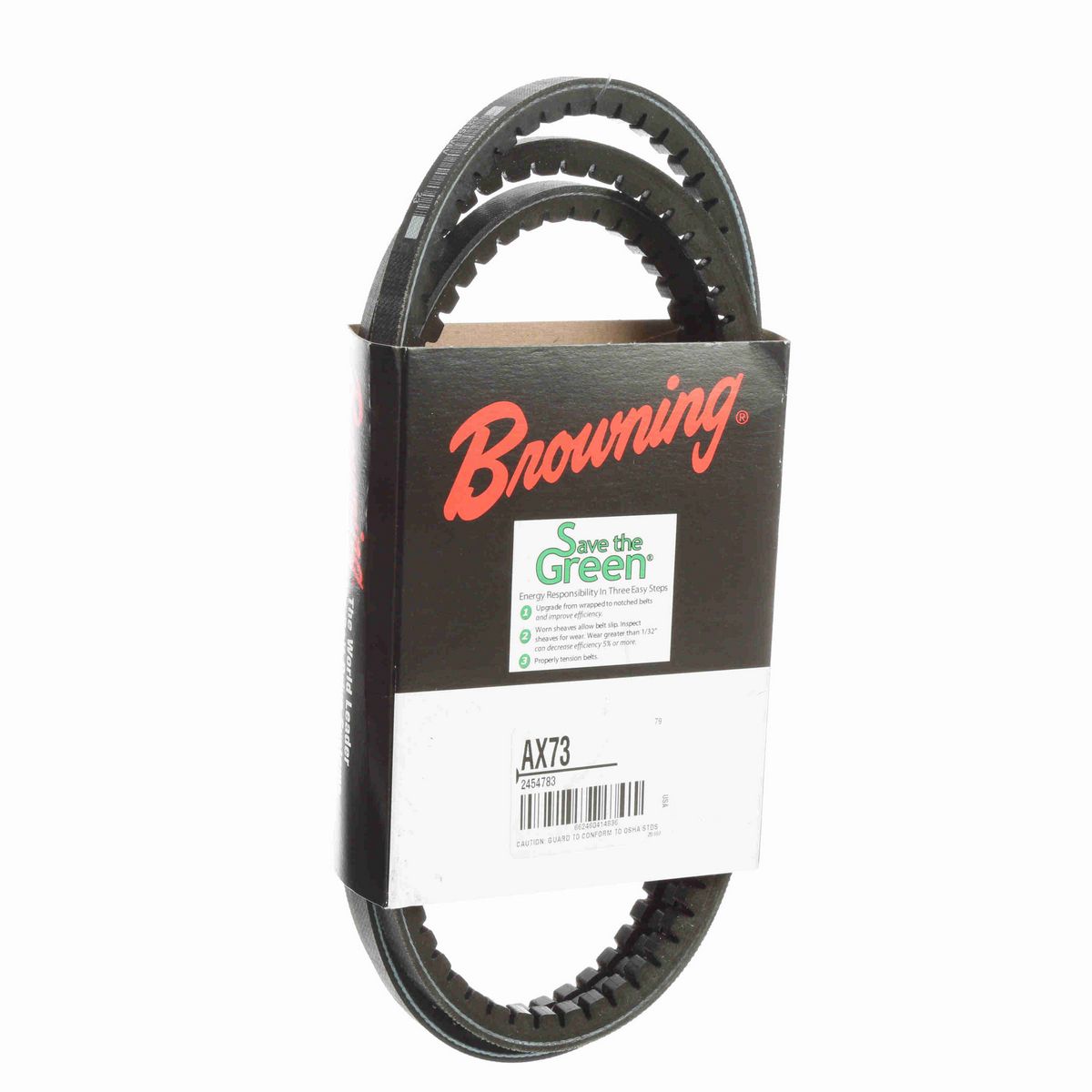 Browning EPDM Notched Belt 98% Efficient - AX73
