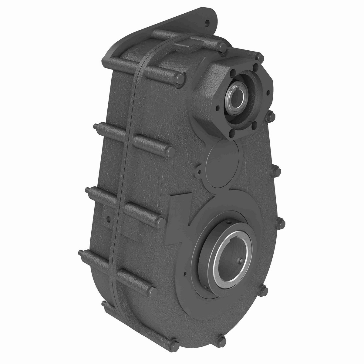 Hub City Parallel Shaft Drive Cast Iron Parallel Shaft Drive - 3H 63.99/1 S A2 2.438 1.000 DIA - 1/4 X 1/8 KW