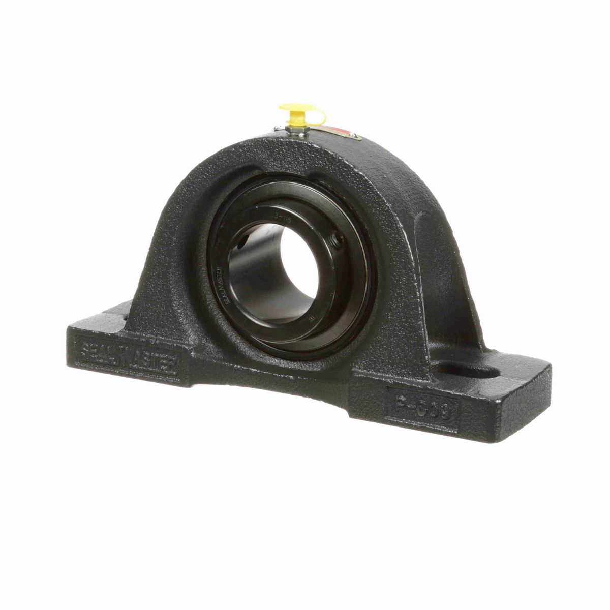 Sealmaster Mounted Cast Iron Two Bolt Pillow Block Ball Bearing - 52100 Bearing Steel, Black Oxided - Setscrew Lock - MP-31