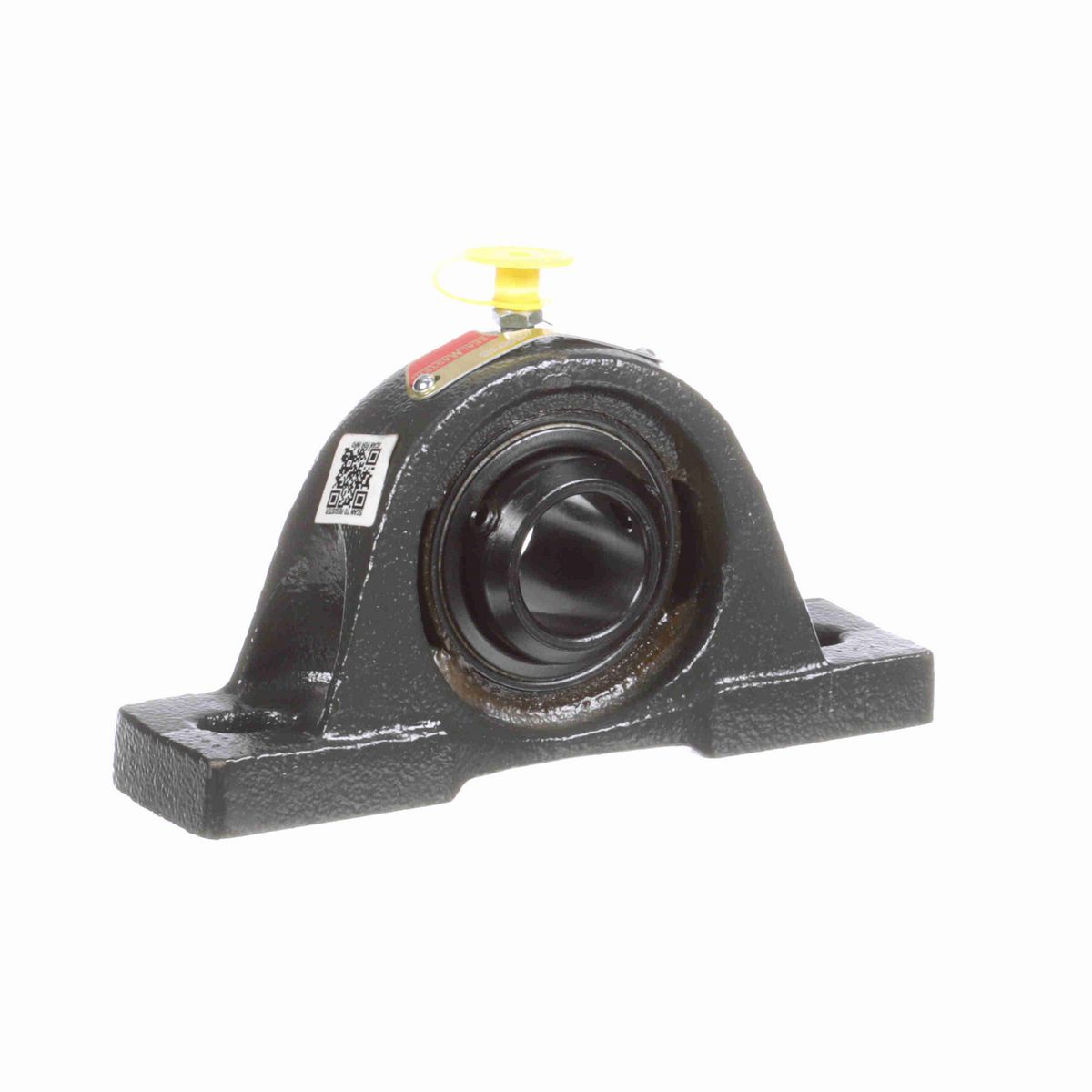 Sealmaster Mounted Cast Iron Two Bolt Pillow Block Ball Bearing - 52100 Bearing Steel, Black Oxided - Double Setscrew Lock - NPD-15