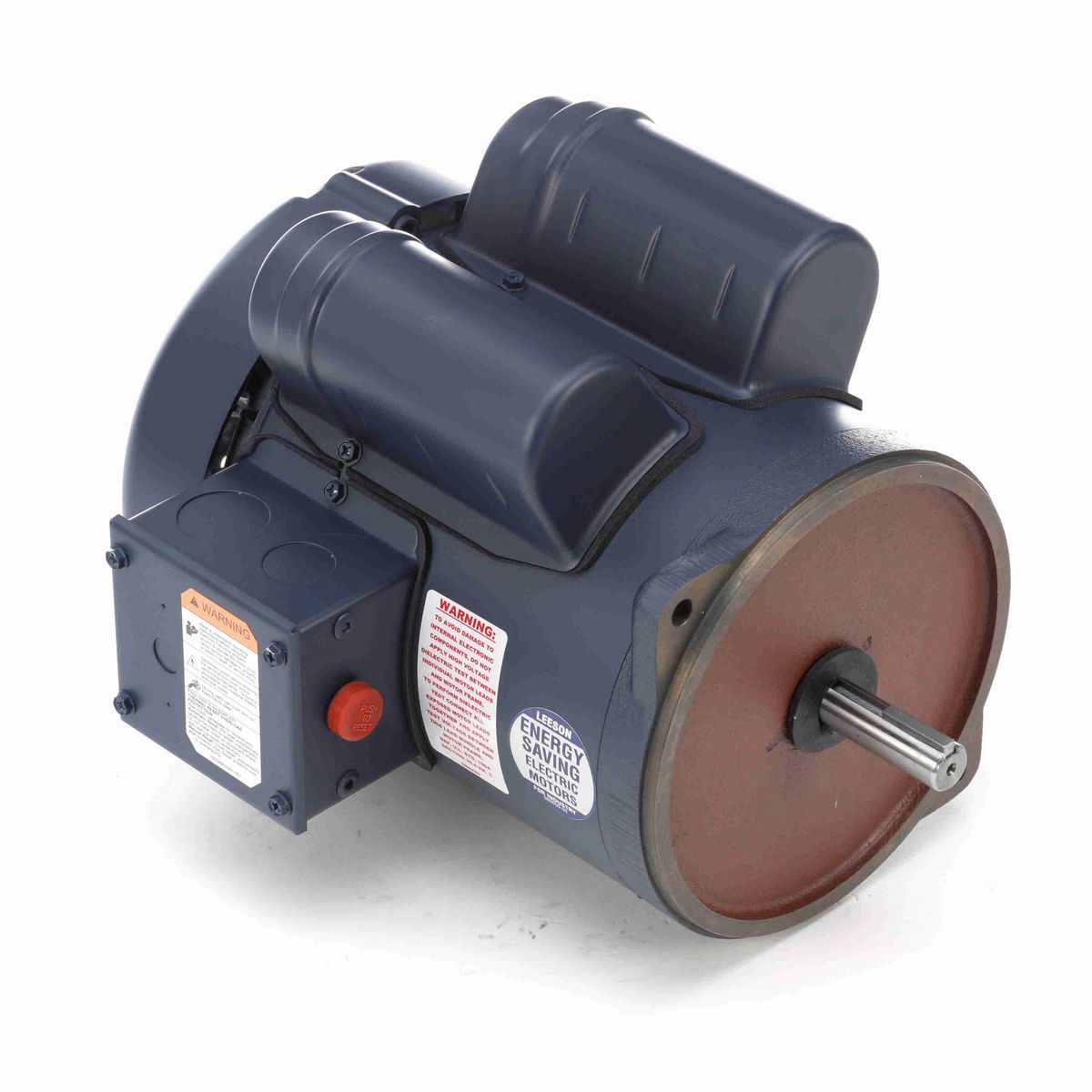 LEESON Auger Drive Motor, 1 HP, 1 Ph, 60 Hz, 115/230 V, 1800 RPM, 56 Frame, TEFC - 112615.00