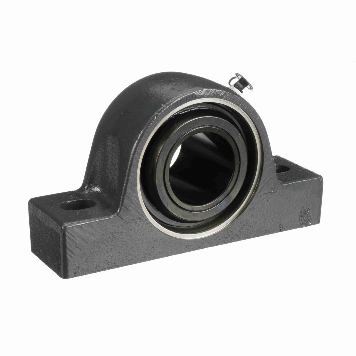 Sealmaster Mounted Cast Iron Two Bolt Pillow Block Spherical Roller - 52100 Bearing Steel, Black Oxided - Collar Mount Lock - USRB5000-203