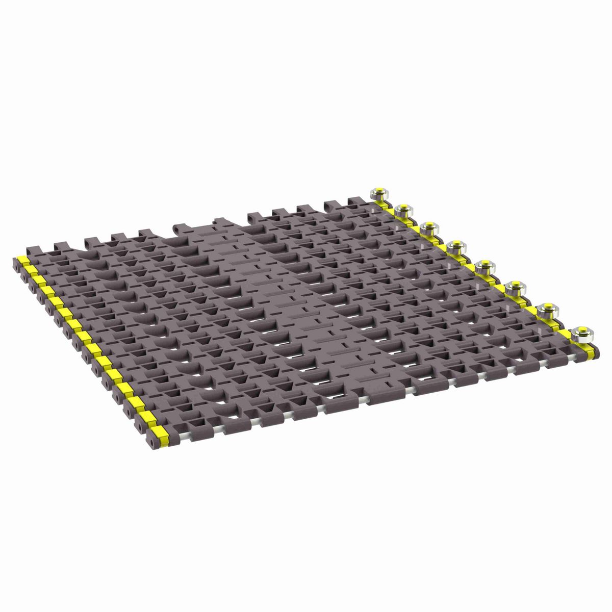 Rexnord 7956B Side-flexing Flush Grid, Material: Brown High Performance, Width: 18in, Pitch: 1.25in - 81450771
